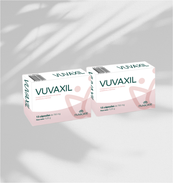 Vuvaxil Doble Nuevo Vuvaxil 2 cajas (30 cápsulas) sin gastos de envío